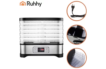 Suszarka do grzybów i owoców 10 litrów – 5 pięter + akcesoria