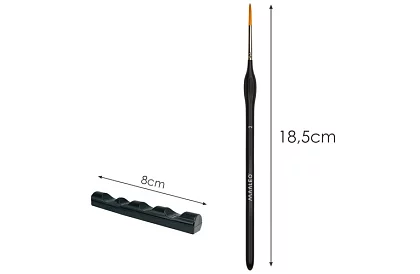 Pędzle artystyczne do malowania – 5 sztuk + stojak