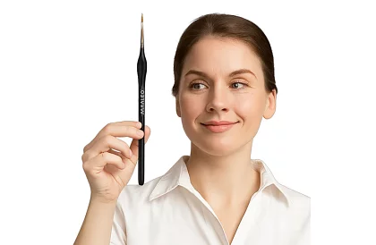 Pędzle artystyczne do malowania – 5 sztuk + stojak