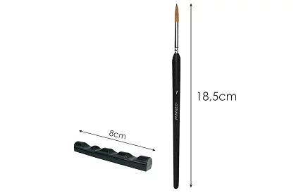 Pędzle artystyczne do malowania – 11 sztuk + stojak