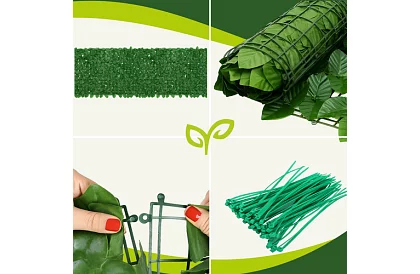 Sztuczna żywopłot 100 x 300 cm – bluszcz