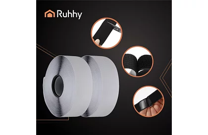 Samoprzylepny rzep 2,5 x 500 cm – czarny