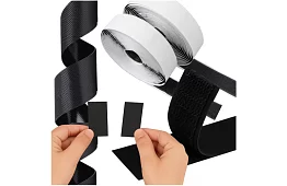 Samoprzylepny rzep 2,5 x 500 cm – czarny