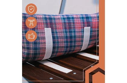 Samoprzylepny rzep 2,5 x 500 cm – biały