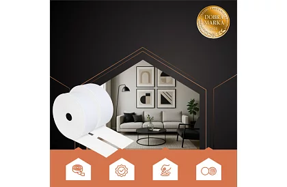 Samoprzylepny rzep 5 x 500 cm – biały