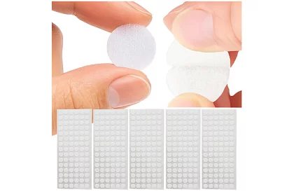 Samoprzylepny rzep – kółka 18 mm, 500 sztuk, biały