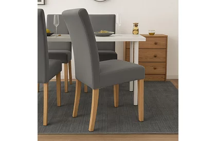 Uniwersalne pokrowce na krzesła – 6 sztuk – Ciemnoszary