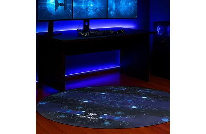 Ochronna mata do gier DUNMOON pod krzesło – Okrągła