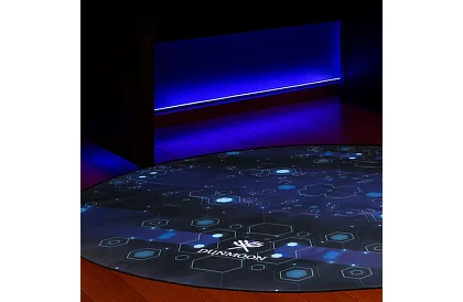 Ochronna mata do gier DUNMOON pod krzesło – Okrągła