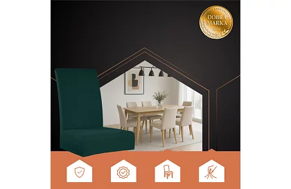 Uniwersalne pokrowce na krzesła – 6 sztuk – Zielony