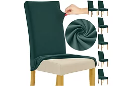 Uniwersalne pokrowce na krzesła – 6 sztuk – Zielony