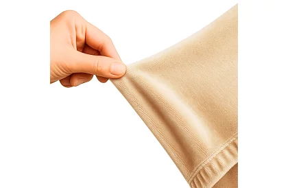 Pokrowiec na sofę 145–185 cm – Beżowy aksamit