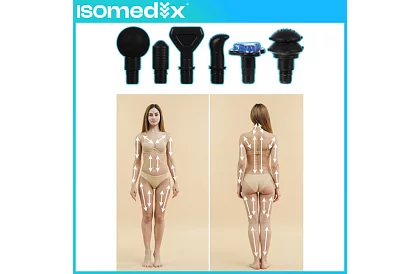 Pistole do masażu do rozluźniania mięśni + 12 końcówek