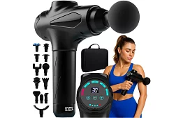 Pistole do masażu do rozluźniania mięśni + 12 końcówek