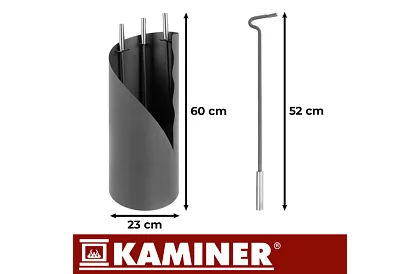 Narzędzia do kominka – designerski zestaw 4 w 1