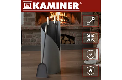 Narzędzia do kominka – designerski zestaw 4 w 1
