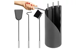Narzędzia do kominka – designerski zestaw 4 w 1