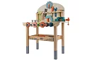 Dziecięcy warsztat – stół z drewnianymi narzędziami 3 w 1