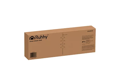 Rogowa i teleskopowa półka prysznicowa - 240-310 cm