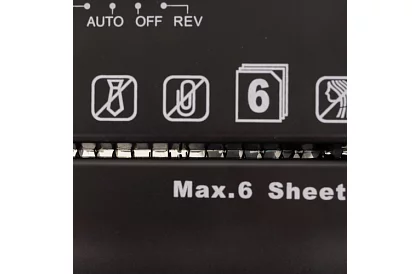 Niszczyarka do papieru 6 arkuszy A4 - 10 litrów