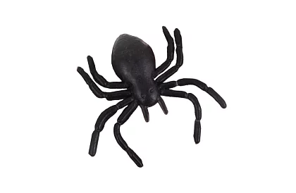 Plastikowe pająki – Dekoracja Halloweenowa, 10 sztuk