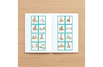 Drewniane klocki budowlane – domek, 268 elementów