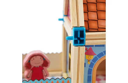 Drewniane klocki budowlane – domek, 268 elementów