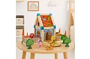 Drewniane klocki budowlane – domek, 268 elementów
