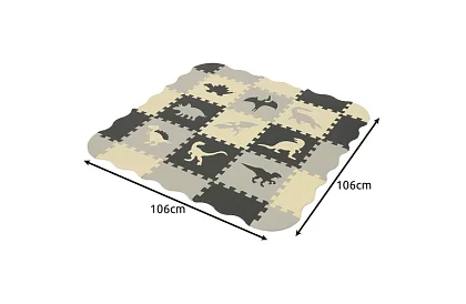 Piankowa mata do układania puzzli - 106 × 106 cm