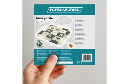 Piankowa mata do układania puzzli - 106 × 106 cm