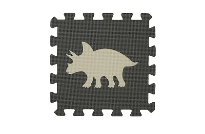 Piankowa mata do układania puzzli - 106 × 106 cm