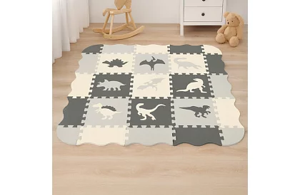 Piankowa mata do układania puzzli - 106 × 106 cm