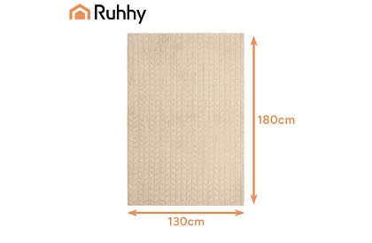 Grzejna kołdra elektryczna 180 × 130 cm - beżowa, 10 trybów + pilot zdalnego sterowania