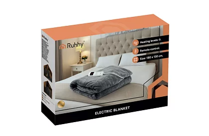 Podgrzewana koc elektryczny 180 × 130 cm, 6 trybów + pilot zdalnego sterowania