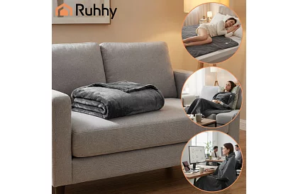 Podgrzewana koc elektryczny 180 × 130 cm, 6 trybów + pilot zdalnego sterowania