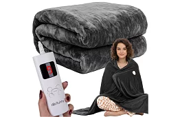 Podgrzewana koc elektryczny 180 × 130 cm, 6 trybów + pilot zdalnego sterowania