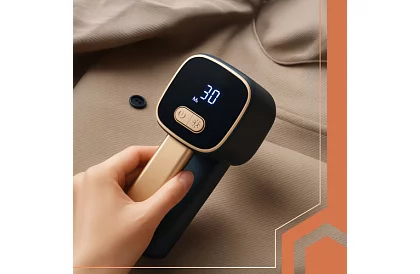 Akumulatorowy golarka do tkanin z wyświetlaczem LCD