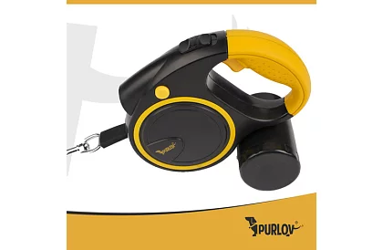 Flexi smycz dla psów z latarką LED - 5 m - 10 - 25 kg