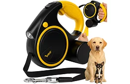 Flexi smycz dla psów z latarką LED - 5 m - 10 - 25 kg