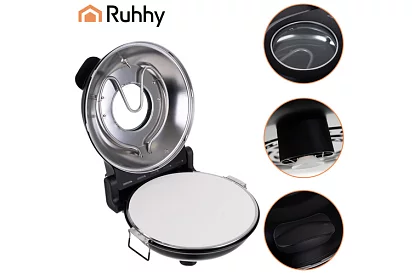 Piec do pizzy domowy z kamieniem – 1200 W