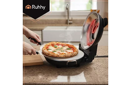 Piec do pizzy domowy z kamieniem – 1200 W