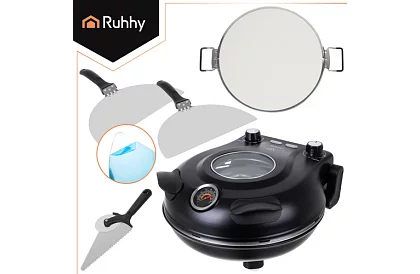 Piec do pizzy domowy z kamieniem – 1200 W