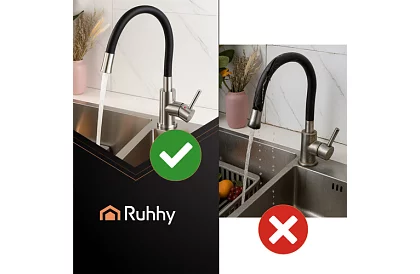 Bateria zlewozmywakowa 360° z elastycznym wylotem i perlatorem