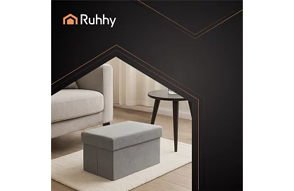 Składany materiałowy pojemnik na przechowywanie 76 × 38 × 38 cm – szary