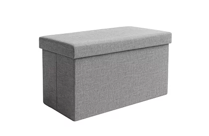 Składany materiałowy pojemnik na przechowywanie 76 × 38 × 38 cm – szary