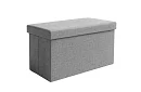 Składany materiałowy pojemnik na przechowywanie 76 × 38 × 38 cm – szary