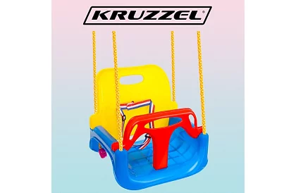 Huśtawka dziecięca plastikowa rosnąca 3 w 1