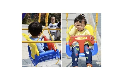 Huśtawka dziecięca plastikowa rosnąca 3 w 1