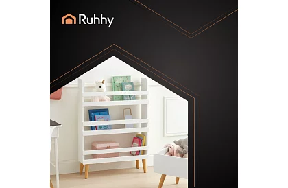 Półki na książki, zabawki – 95 × 15 × 50 cm