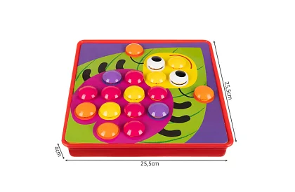 Edukacyjna mozaika - puzzle z guzików